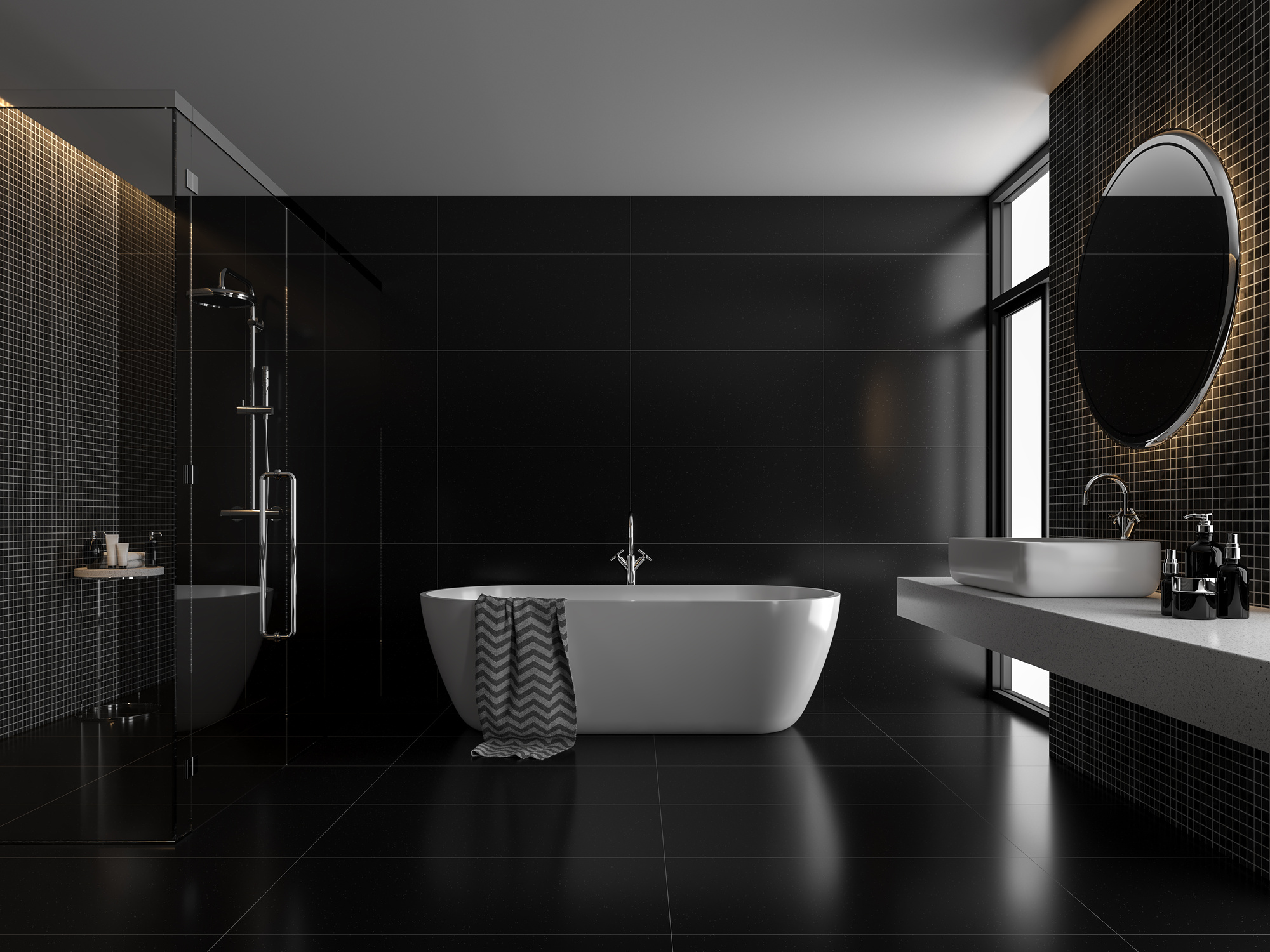 Modern Luxury Black Bathroom